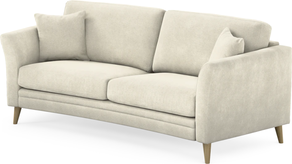 Eden - 2,5-sits soffa svängd - Vit