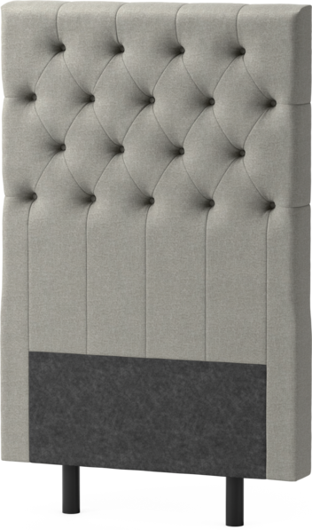 Delux Pikerad XL - Sänggavel, 90-210 cm - Grå