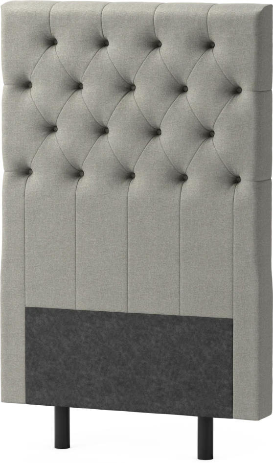 Delux Pikerad XL - Sänggavel, 90-210 cm - Grå