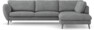 Madison Lux - 3-sits soffa med divan höger - Vit