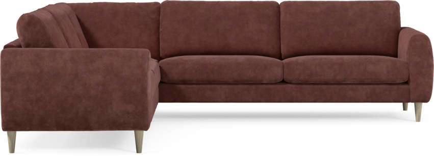 Bridge - Hörnsoffa, 2+3-sits - Röd