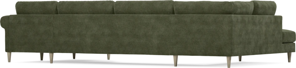Bridge - 3-sits soffa med divan vänster och schäslong höger - Grön
