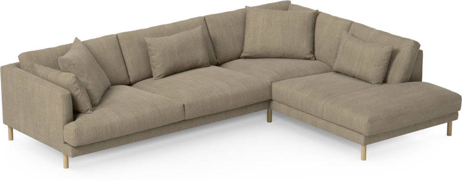 Harper - 3-sits soffa med divan höger - Beige