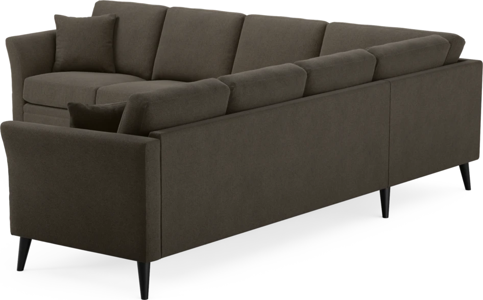 Eden - Hörnsoffa, 3+3-sits - Brun