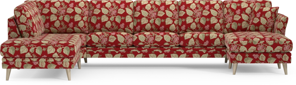 Eden - 3-sits soffa med divan vänster och schäslong höger - Flerfärgad
