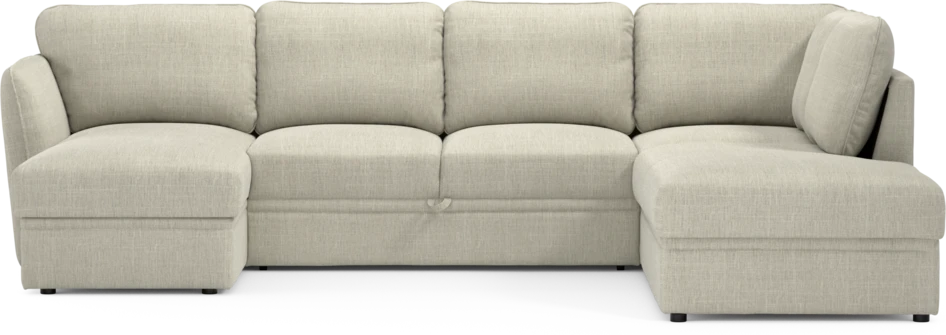 Öland - Bäddsoffa med schäslong vänster och divan höger - Beige