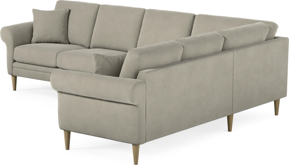 Eden - Hörnsoffa, 3+2-sits - Brun