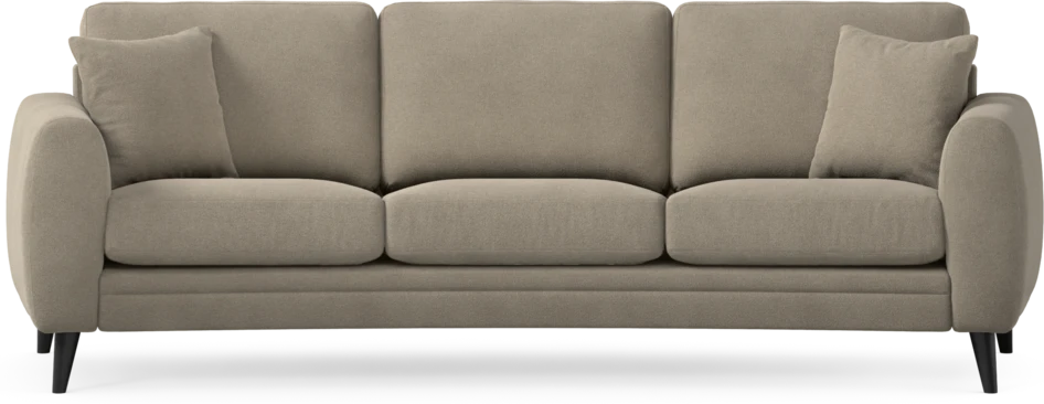 Eden - 3-sits soffa svängd - Beige