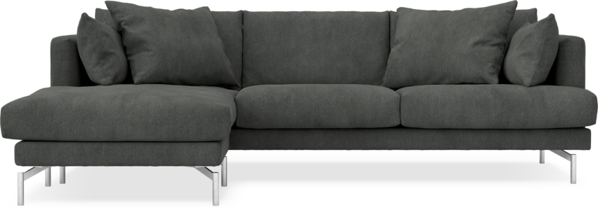 Harper - 4-sits med schäslong vänster - Grå