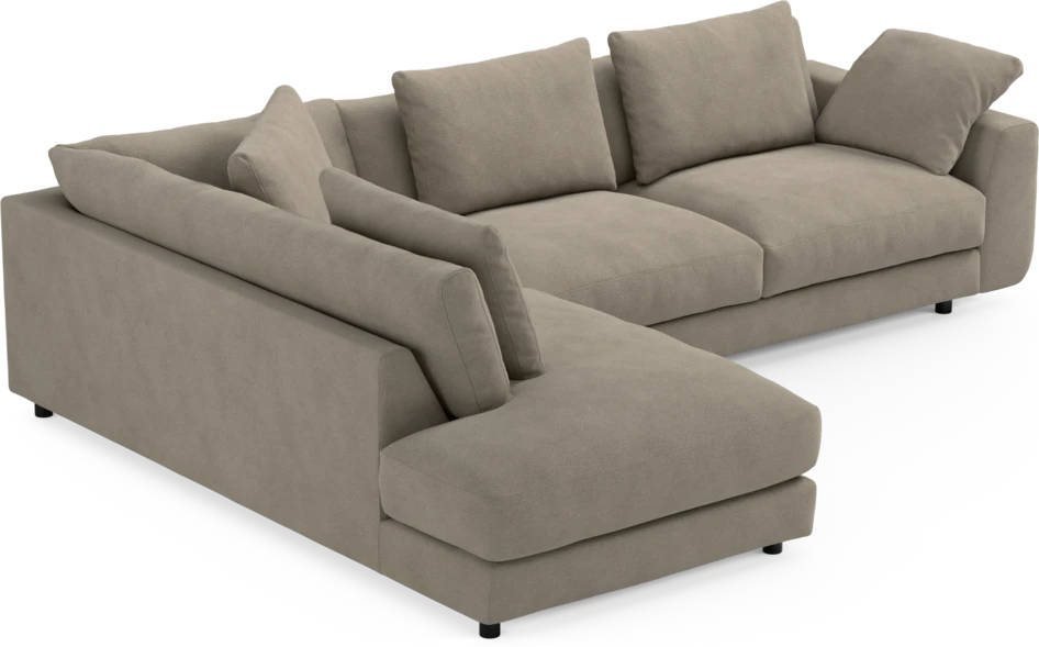 Amie - 3-sits med divan vänster - Beige