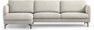 Madison Lux - 3-sits soffa med schäslong vänster - Vit