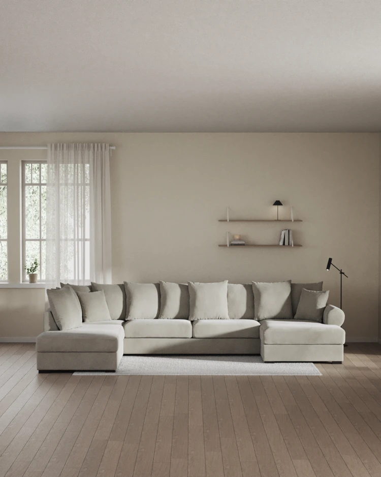 Town - 3-sits soffa med divan vänster och schäslong höger - inspiration