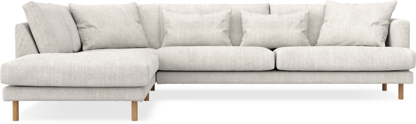 Harper - 3-sits soffa med divan vänster - Grå