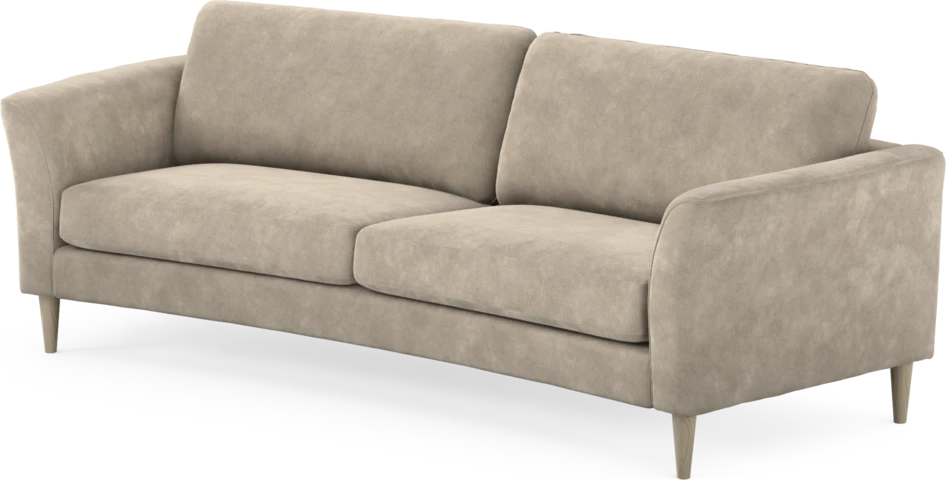 Bridge - 3-sits soffa svängd - Beige