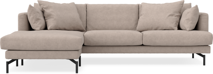 Harper - 4-sits med schäslong vänster - Beige