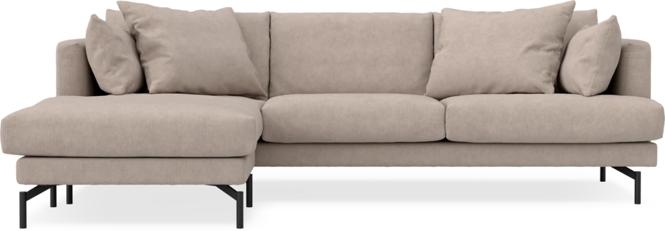 Harper - 4-sits med schäslong vänster - Beige