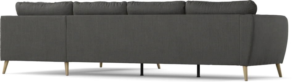 County - 3-sits soffa med divan höger - Grå
