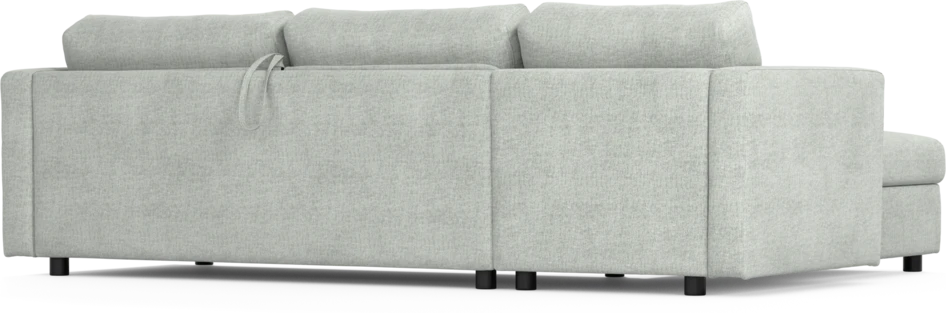 Lindö - Bäddsoffa 2,5-sits med schäslong, vändbar - Grå