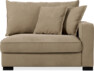 Rossi - 1,5-sits med armstöd höger - Beige
