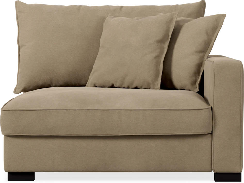 Rossi - 1,5-sits med armstöd höger - Beige