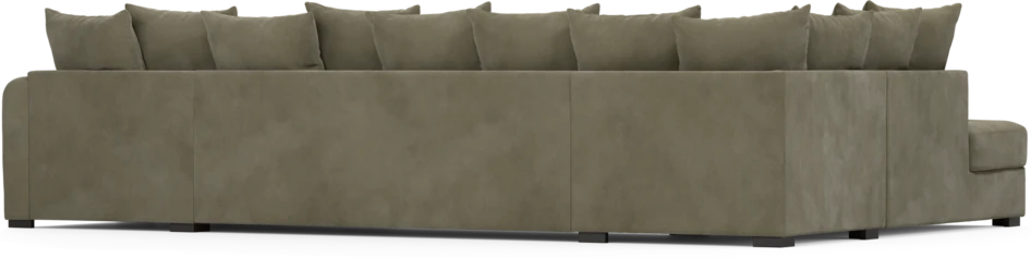 Town - 3-sits soffa med divan vänster och schäslong höger - Grön