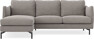 Madison Lux - 2-sits soffa med schäslong vänster - Beige