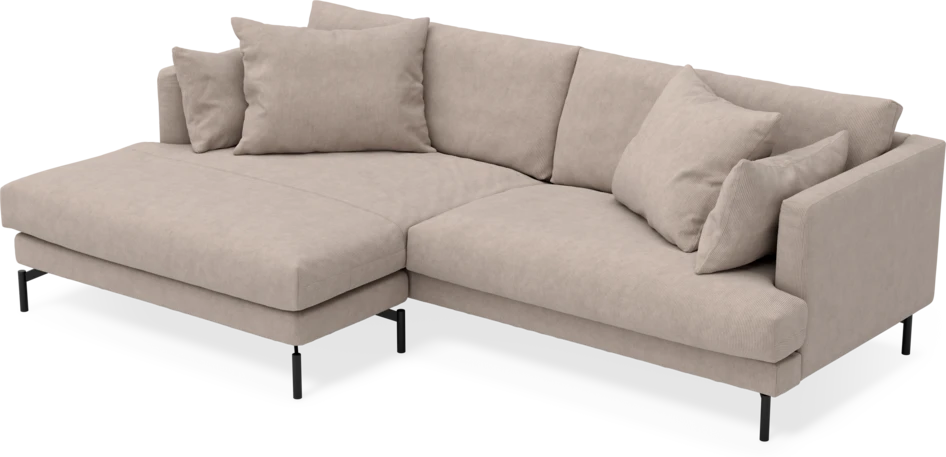 Harper - 4-sits med schäslong XL vänster - Beige