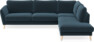 Bridge - 3-sits soffa med divan höger - Blå