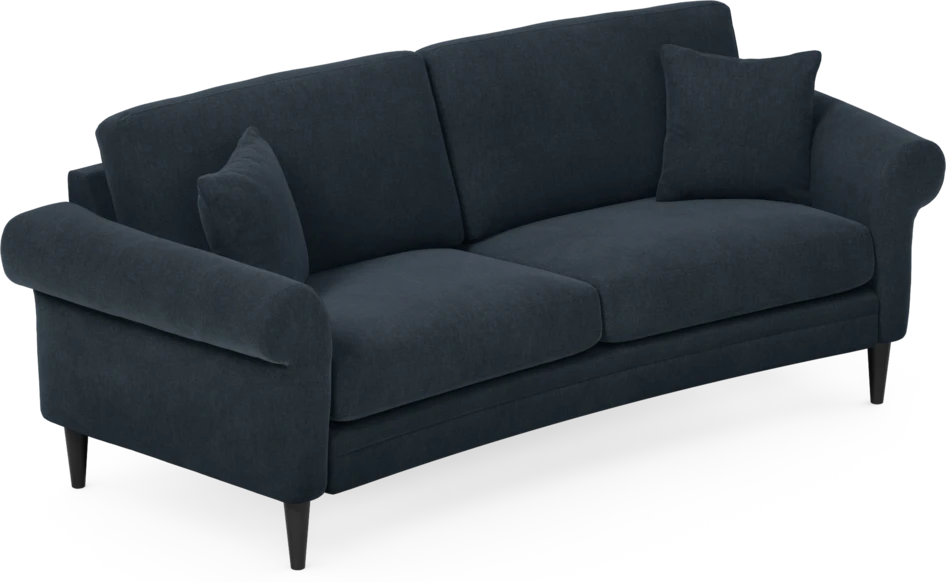 Eden - 2,5-sits soffa svängd - Blå