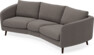Madison - 3-sits soffa svängd, 70 cm - Brun