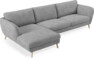 Madison - 3-sits soffa med schäslong vänster - Vit