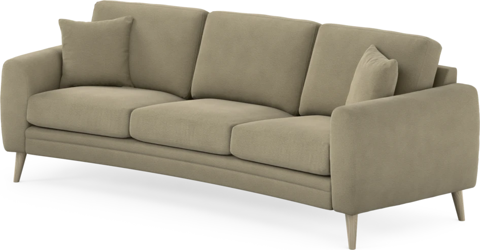 Eden - 3-sits soffa svängd - Beige