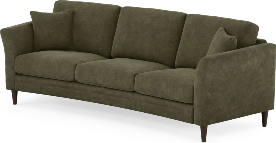 Eden - 3-sits soffa svängd - Grön
