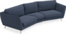 Madison - 3-sits soffa svängd, 90 cm - Blå