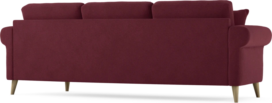 Eden - 3-sits soffa svängd - Röd
