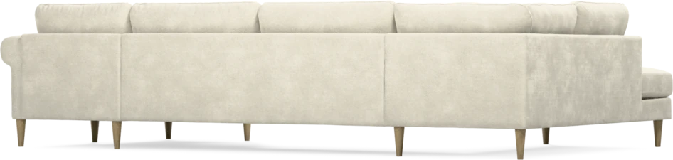 Bridge - 3-sits soffa med divan vänster och schäslong höger - Vit