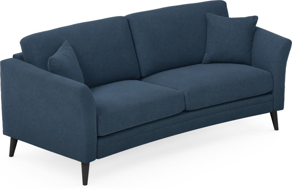 Eden - 2,5-sits soffa svängd - Blå