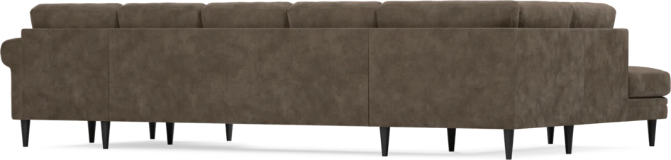 Eden - 3-sits soffa med divan vänster och schäslong höger - Brun