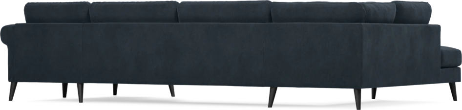 Bridge - 3-sits soffa med divan vänster och schäslong höger - Blå