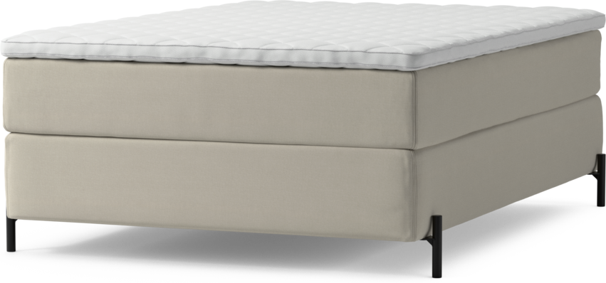 Delux Exclusive - Kontinentalsäng, enkelsäng 140 cm med bäddmadrass och sängben
