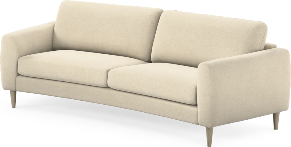 Bridge - 3-sits soffa svängd - Beige