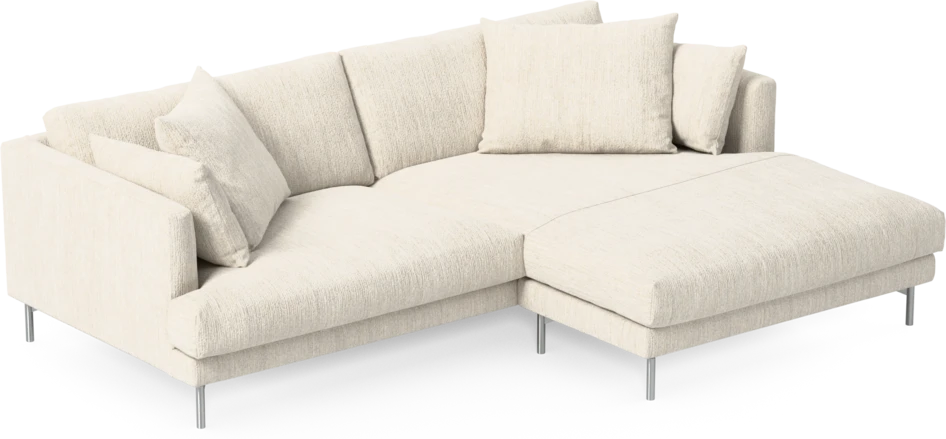 Harper - 4-sits med schäslong XL höger - Vit