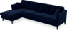 Eden - 3-sits soffa med schäslong - Blå