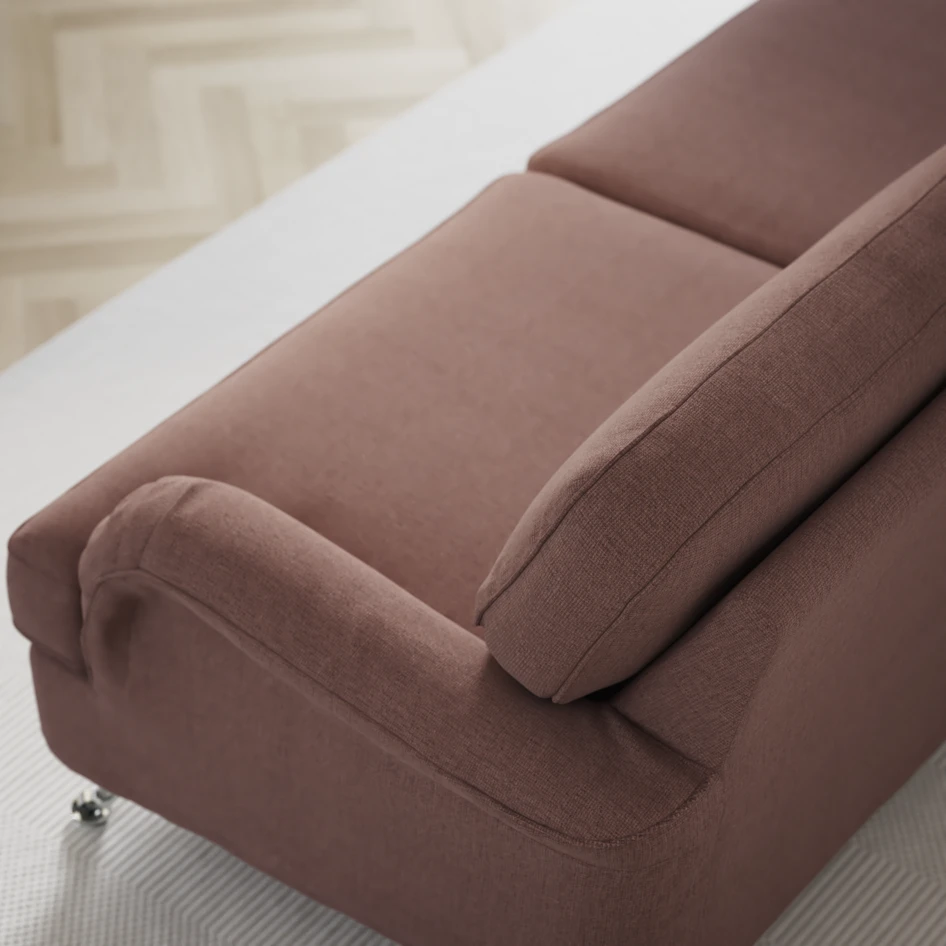 Oxford - 3-sits soffa svängd - Rosa