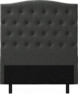 Delux Välvd - Sänggavel, 90-210 cm - Grå