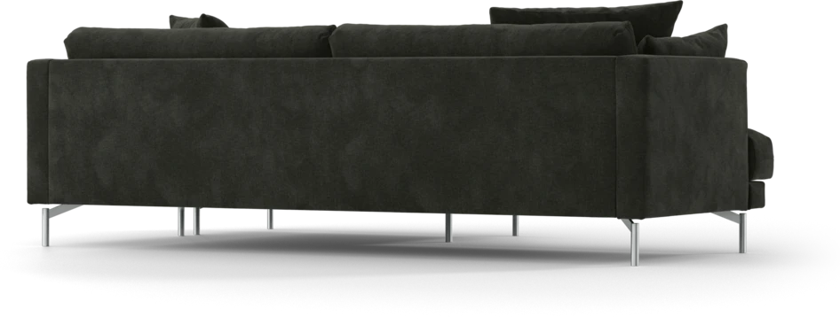 Harper - 4-sits med schäslong XL höger - Svart