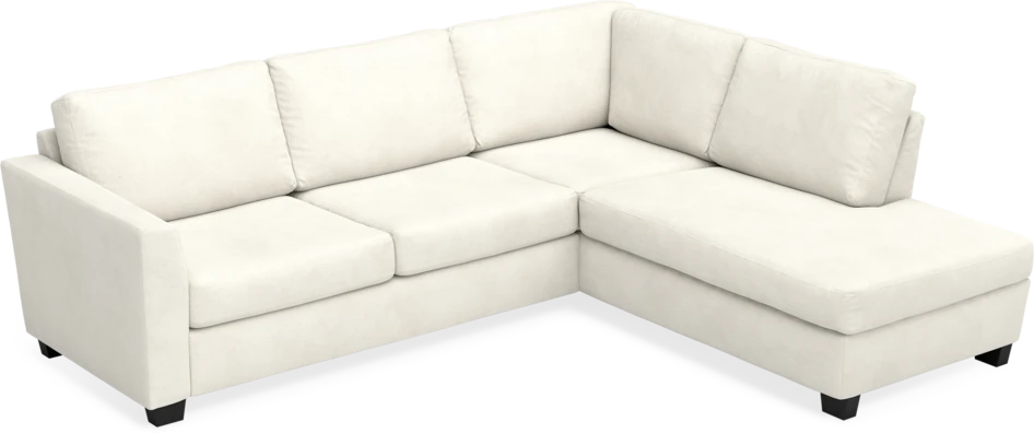 Friday - 2,5-sits soffa med divan höger - Vit