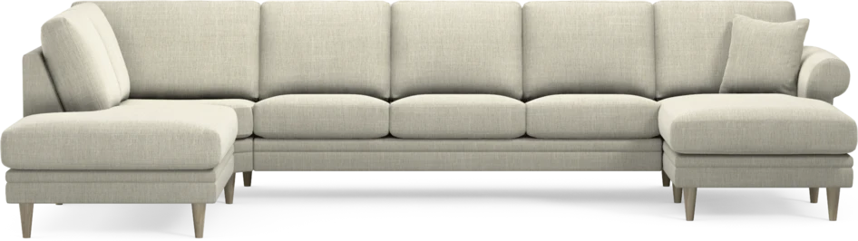 Eden - 3-sits soffa med divan vänster och schäslong höger - Beige