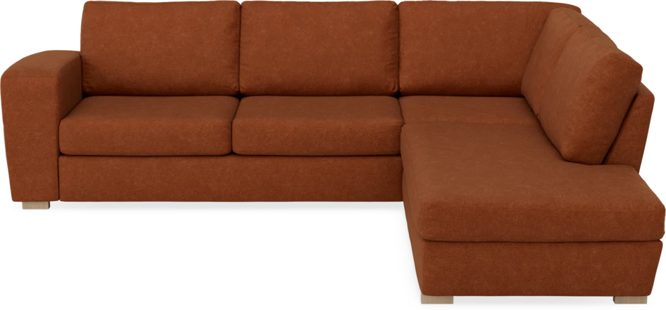 Friday - 2,5-sits soffa med divan höger - Orange