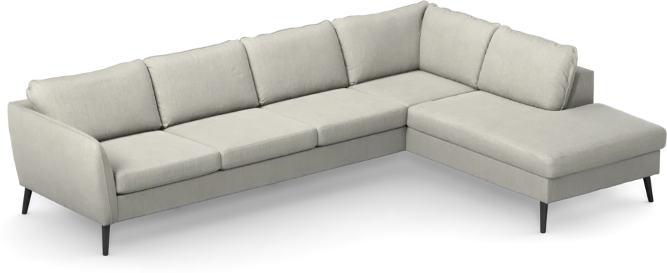 County - 3-sits soffa med divan höger - Grå